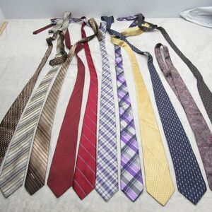 11 Silk Ties Assorted Brands & Colors Bill Blass‎ Webley Alfani Nautica Zylos